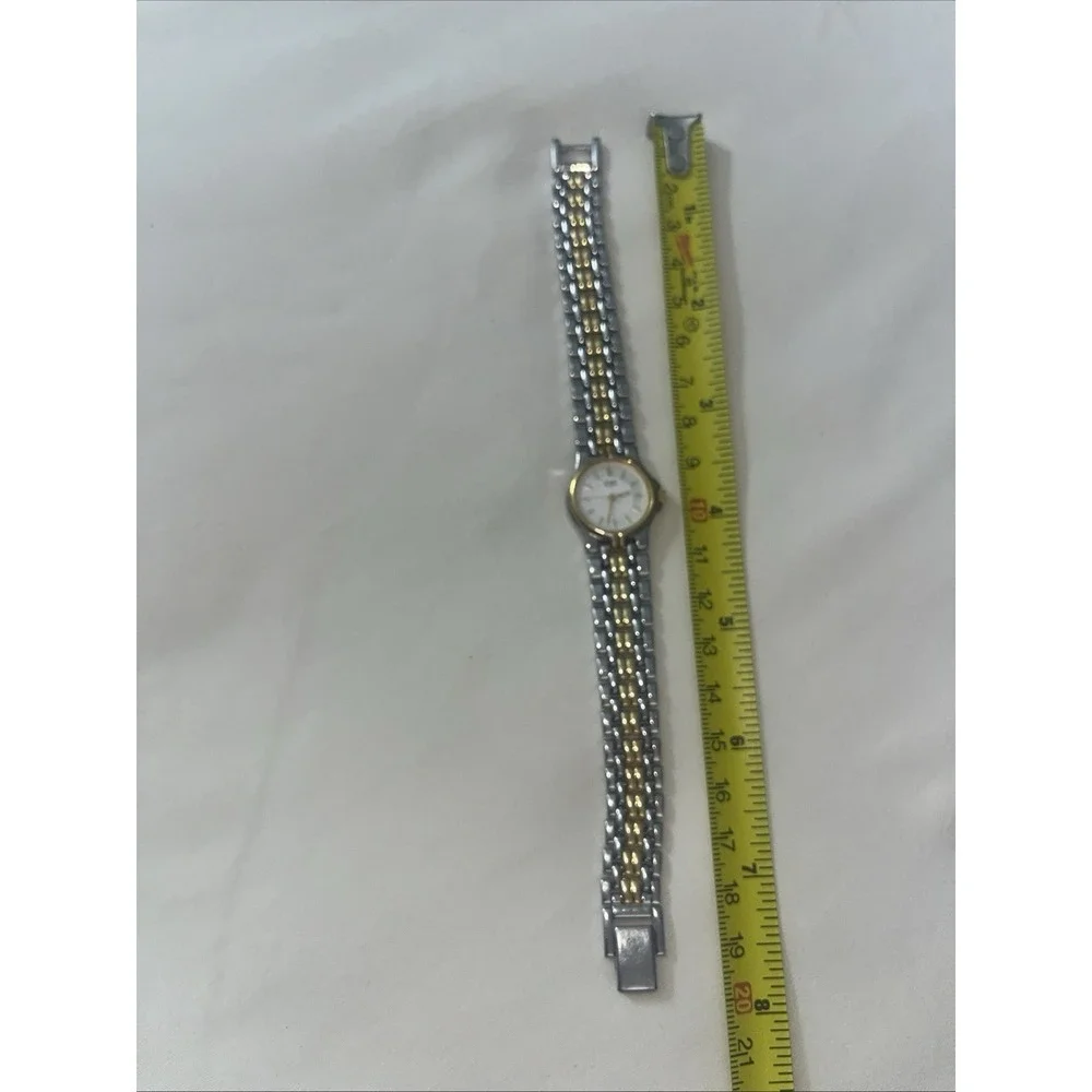 Women's Armitron Quartz Watch, Gold & Silver Tone Rare VTG Needs Battery Old Lot